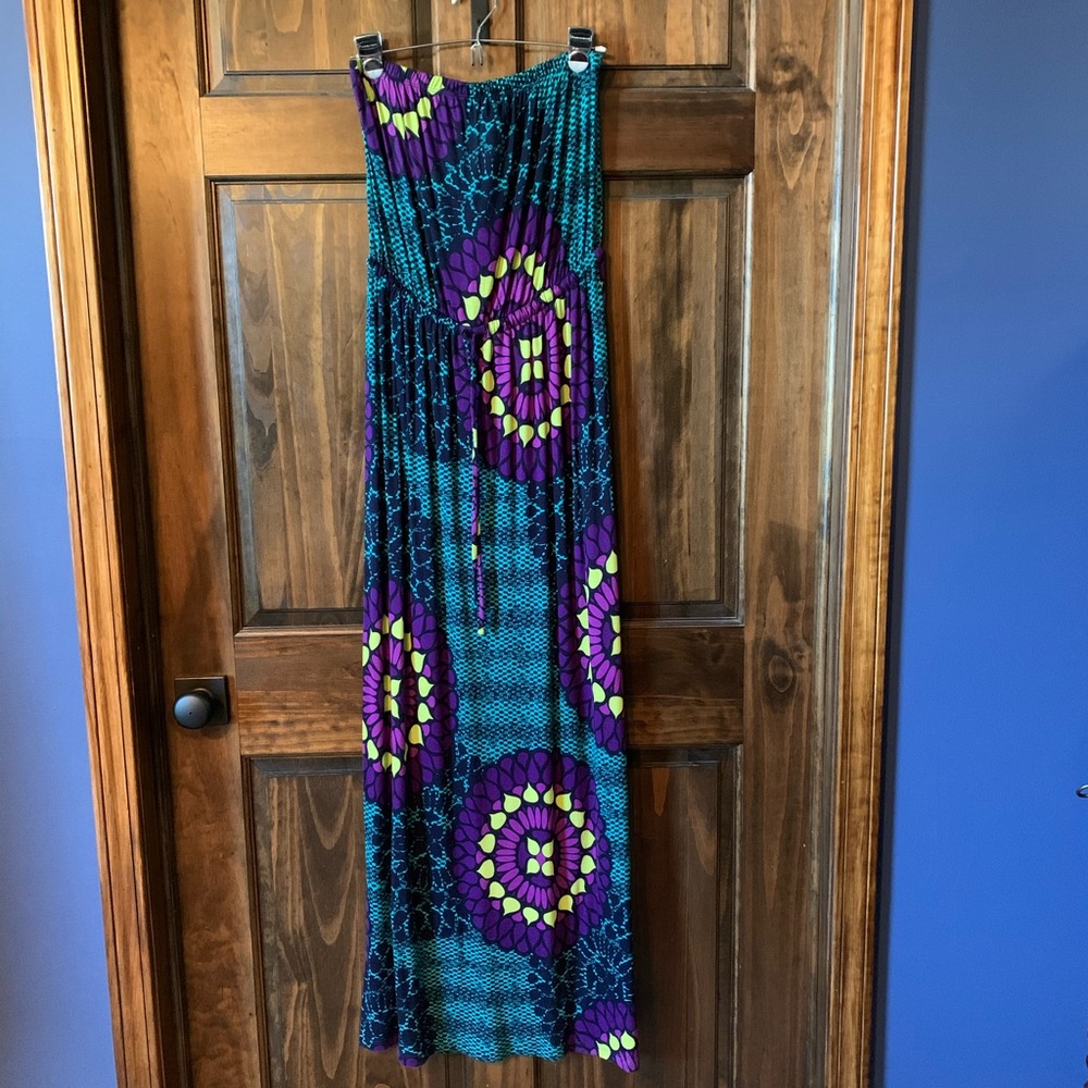 Strapless maxi dress